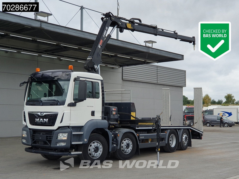 MAN TGS 35.360 8X2 HIAB X-Hiduo 158 BS-3 Crane Lift+lenkasche Machine transporter Euro 6 - Автотранспортен камион, Камион со кран: слика 1 MAN TGS 35.360 8X2 HIAB X-Hiduo 158 BS-3 Crane Lift+lenkasche Machine transporter Euro 6 - Автотранспортен камион, Камион со кран: слика 1