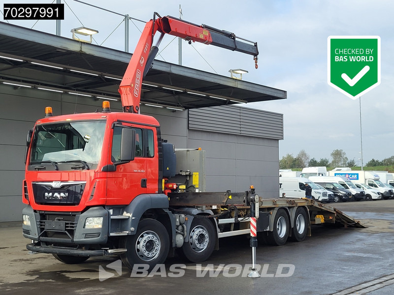 MAN TGS 35.360 TGS 8X2 Fassi F235A.0.22 Crane Kran Winch Hydraulic ramp Lift-Axle Navi Euro 6 - Камион со платформа, Камион со кран: слика 1 MAN TGS 35.360 TGS 8X2 Fassi F235A.0.22 Crane Kran Winch Hydraulic ramp Lift-Axle Navi Euro 6 - Камион со платформа, Камион со кран: слика 1