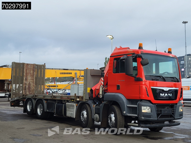 Камион со платформа, Камион со кран MAN TGS 35.360 TGS 8X2 Fassi F235A.0.22 Crane Kran Winch Hydraulic ramp Lift-Axle Navi Euro 6: слика 12