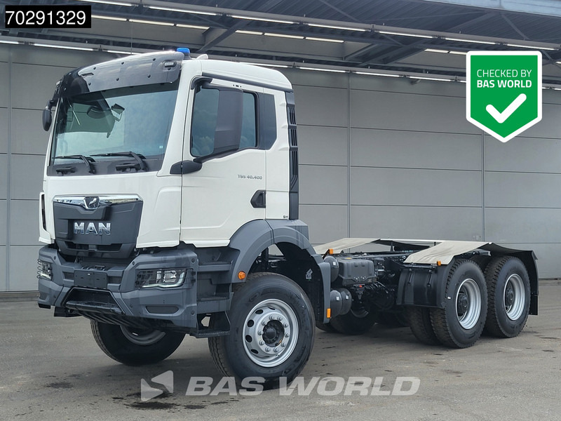 MAN TGS 40.400 6X4 NEW 6x4 chassis PTO Preparation Steelsuspension Big-Axle Automatic Euro 2 - Камион со кабинска шасија: слика 1 MAN TGS 40.400 6X4 NEW 6x4 chassis PTO Preparation Steelsuspension Big-Axle Automatic Euro 2 - Камион со кабинска шасија: слика 1