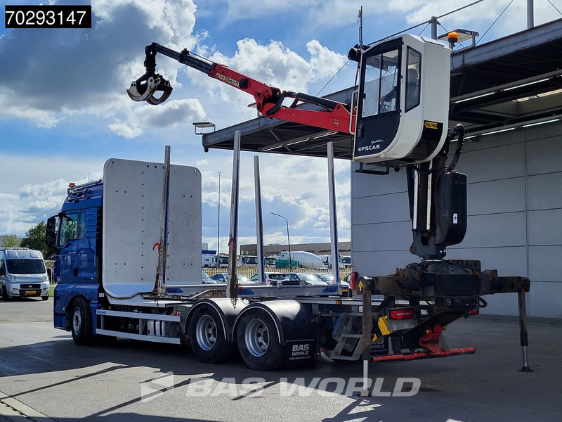 MAN TGX 33.580 TGX 6X4 Palfinger Epsilon Wood crane Holztransport Retarder Navi Xenon Euro 6 - Камион за дрва, Камион со кран: слика 2 MAN TGX 33.580 TGX 6X4 Palfinger Epsilon Wood crane Holztransport Retarder Navi Xenon Euro 6 - Камион за дрва, Камион со кран: слика 2