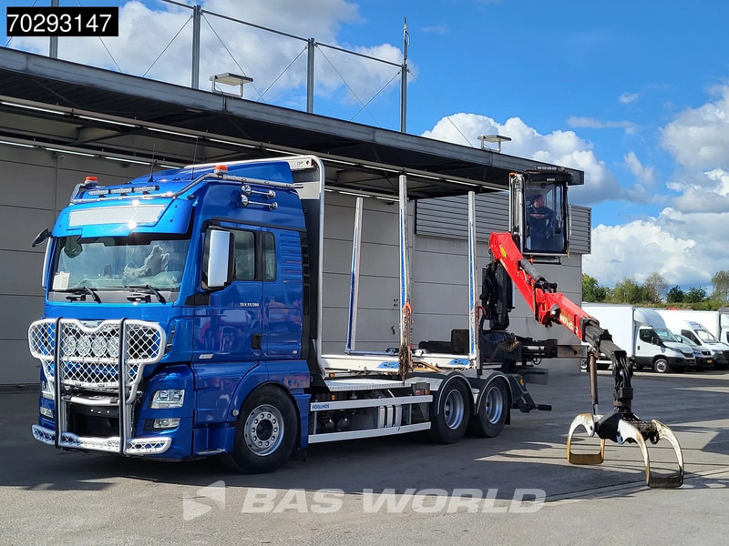 MAN TGX 33.580 TGX 6X4 Palfinger Epsilon Wood crane Holztransport Retarder Navi Xenon Euro 6 - Камион за дрва, Камион со кран: слика 5 MAN TGX 33.580 TGX 6X4 Palfinger Epsilon Wood crane Holztransport Retarder Navi Xenon Euro 6 - Камион за дрва, Камион со кран: слика 5
