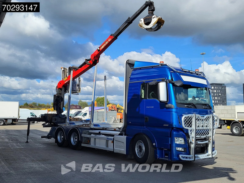 MAN TGX 33.580 TGX 6X4 Palfinger Epsilon Wood crane Holztransport Retarder Navi Xenon Euro 6 - Камион за дрва, Камион со кран: слика 3 MAN TGX 33.580 TGX 6X4 Palfinger Epsilon Wood crane Holztransport Retarder Navi Xenon Euro 6 - Камион за дрва, Камион со кран: слика 3