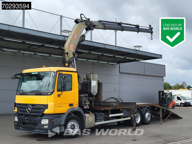 Mercedes-Benz Actros 2532 6X2 PM 30 T/M Crane Winch Remote Lift+Steering Axle 3-Pedals - Камион со платформа, Камион со кран: слика 1 Mercedes-Benz Actros 2532 6X2 PM 30 T/M Crane Winch Remote Lift+Steering Axle 3-Pedals - Камион со платформа, Камион со кран: слика 1