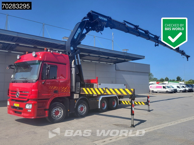 Mercedes-Benz Actros 2648 850 8X4 Effer 850/9S Kran Fifth wheel Big-Axle Automatic Euro 5 - Камион со платформа, Камион со кран: слика 1 Mercedes-Benz Actros 2648 850 8X4 Effer 850/9S Kran Fifth wheel Big-Axle Automatic Euro 5 - Камион со платформа, Камион со кран: слика 1