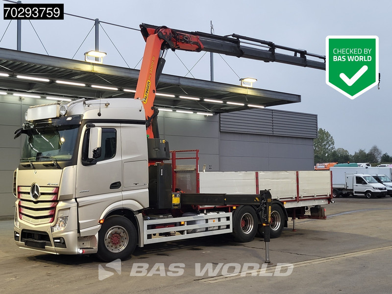 Mercedes-Benz Actros 2653 Actros 6X4 Palfinger PK34002 SH Kran Crane Retarder Xenon Euro 6 - Камион со платформа, Камион со кран: слика 1 Mercedes-Benz Actros 2653 Actros 6X4 Palfinger PK34002 SH Kran Crane Retarder Xenon Euro 6 - Камион со платформа, Камион со кран: слика 1
