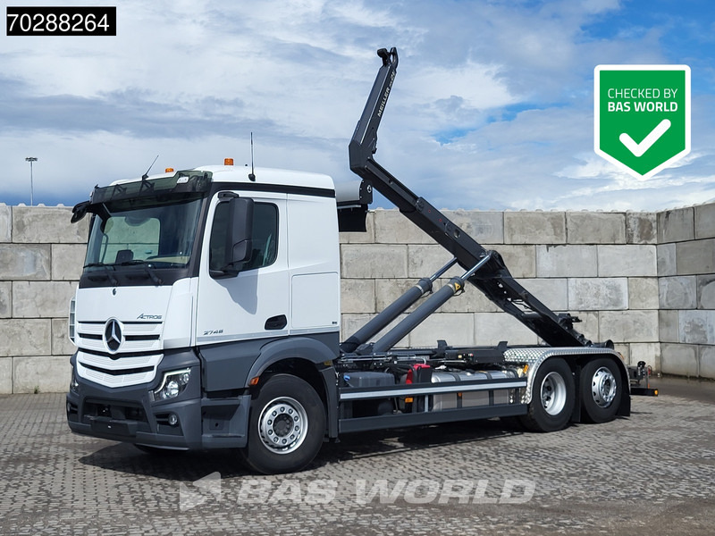 Mercedes-Benz Actros 2745 6X2 NEW! Meiller RS21-70 Hooklift Retarder Lift+Steering Axle PPC Navi - Камион со кука за подигање: слика 1 Mercedes-Benz Actros 2745 6X2 NEW! Meiller RS21-70 Hooklift Retarder Lift+Steering Axle PPC Navi - Камион со кука за подигање: слика 1