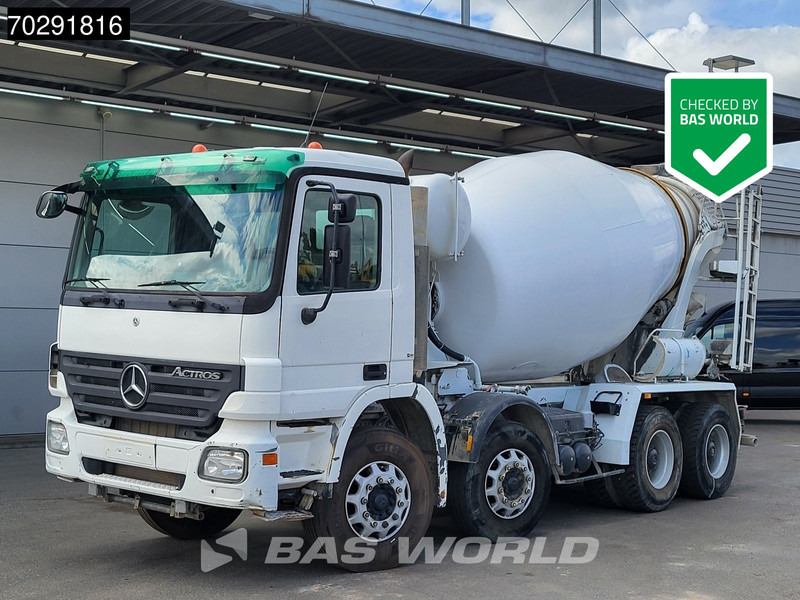 Mercedes-Benz Actros 3236 8X4 9M3 Stetter Mixer Big-Axle 3-Pedals Steelsuspension Euro 3 - Камион миксер за бетон: слика 1 Mercedes-Benz Actros 3236 8X4 9M3 Stetter Mixer Big-Axle 3-Pedals Steelsuspension Euro 3 - Камион миксер за бетон: слика 1