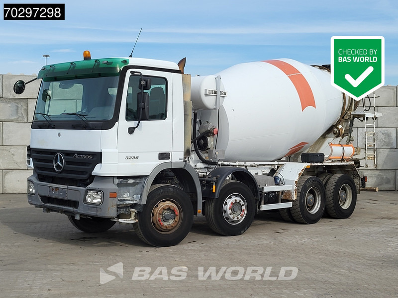 Mercedes-Benz Actros 3236 8X4 9m3 Liebherr 3-Pedals Steelsuspension Big-Axle Euro 3 - Камион миксер за бетон: слика 1 Mercedes-Benz Actros 3236 8X4 9m3 Liebherr 3-Pedals Steelsuspension Big-Axle Euro 3 - Камион миксер за бетон: слика 1