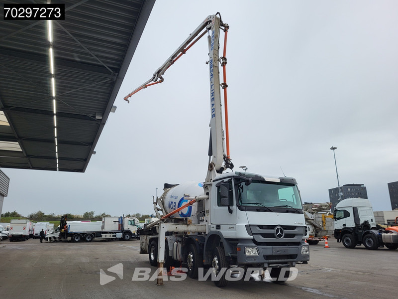 Mercedes-Benz Actros 3241 8X4 7m3 Mecbo Mixer Big-Axle Steelsuspension Pompe+Mixer Euro 5 - Камион со бетонска пумпа: слика 3 Mercedes-Benz Actros 3241 8X4 7m3 Mecbo Mixer Big-Axle Steelsuspension Pompe+Mixer Euro 5 - Камион со бетонска пумпа: слика 3