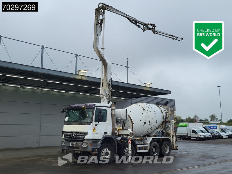 Mercedes-Benz Actros 3241 8X4 7m3 Putzmeister Mixer Big-Axle Steelsuspension Automatic Pompe+Mixer Euro 4 - Камион со бетонска пумпа: слика 1 Mercedes-Benz Actros 3241 8X4 7m3 Putzmeister Mixer Big-Axle Steelsuspension Automatic Pompe+Mixer Euro 4 - Камион со бетонска пумпа: слика 1