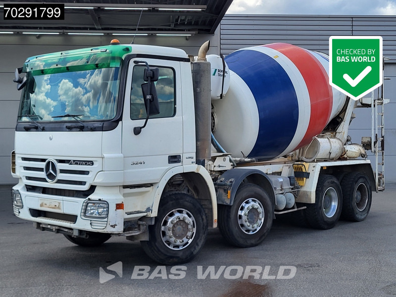 Mercedes-Benz Actros 3241 8X4 9m3 Schwing Stetter Retarder Big-Axle Steelsuspension 3-Pedals Euro 4 - Камион миксер за бетон: слика 1 Mercedes-Benz Actros 3241 8X4 9m3 Schwing Stetter Retarder Big-Axle Steelsuspension 3-Pedals Euro 4 - Камион миксер за бетон: слика 1