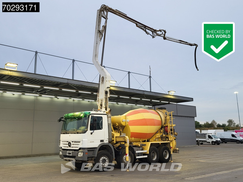 Mercedes-Benz Actros 3244 8X4 Retarder Putzmeister 24 Mtrs Pumi Big-Axle 3-Pedals Euro 4 - Камион со бетонска пумпа: слика 1 Mercedes-Benz Actros 3244 8X4 Retarder Putzmeister 24 Mtrs Pumi Big-Axle 3-Pedals Euro 4 - Камион со бетонска пумпа: слика 1