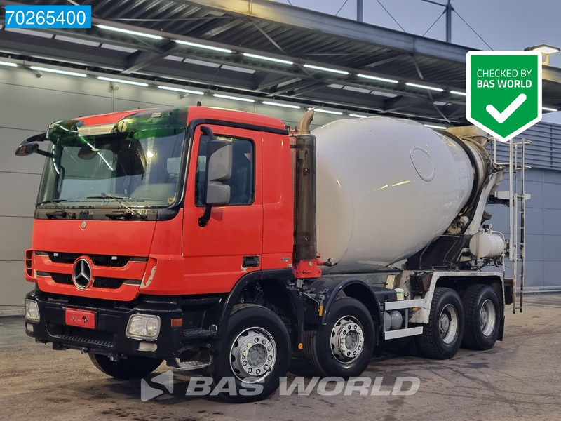 Mercedes-Benz Actros 3541 8X4 Big-Axle Steelsuspension 9m3 Mixer Euro 5 - Камион миксер за бетон: слика 1 Mercedes-Benz Actros 3541 8X4 Big-Axle Steelsuspension 9m3 Mixer Euro 5 - Камион миксер за бетон: слика 1