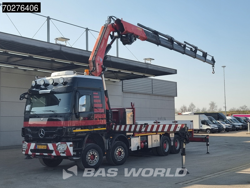 Mercedes-Benz Actros 4146 8X4 FASSI F600AXP.26 Crane Kran NL-Truck Euro 5 - Камион со платформа, Камион со кран: слика 1 Mercedes-Benz Actros 4146 8X4 FASSI F600AXP.26 Crane Kran NL-Truck Euro 5 - Камион со платформа, Камион со кран: слика 1