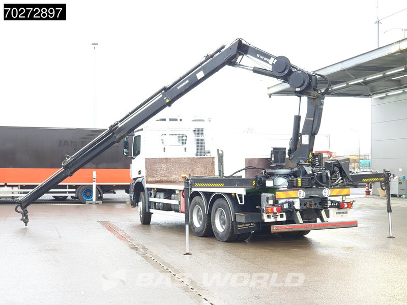 Mercedes-Benz Arocs 2636 6X4 Hiab 144 E-3 Hipro Kran Crane Remote Full Steel Euro 6 - Камион со платформа, Камион со кран: слика 2 Mercedes-Benz Arocs 2636 6X4 Hiab 144 E-3 Hipro Kran Crane Remote Full Steel Euro 6 - Камион со платформа, Камион со кран: слика 2
