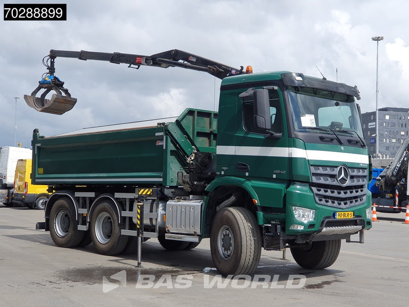 Mercedes-Benz Arocs 3342 Arocs 6X6 NL-Truck HMF 1643 Z-Crane Kran Steering Axle Big-Axle Euro 6 - Кипер, Камион со кран: слика 3 Mercedes-Benz Arocs 3342 Arocs 6X6 NL-Truck HMF 1643 Z-Crane Kran Steering Axle Big-Axle Euro 6 - Кипер, Камион со кран: слика 3