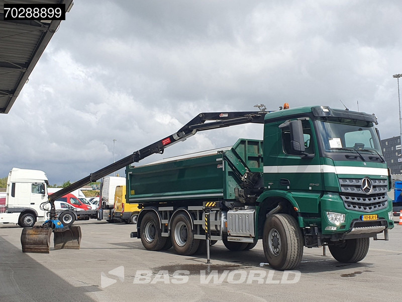 Mercedes-Benz Arocs 3342 Arocs 6X6 NL-Truck HMF 1643 Z-Crane Kran Steering Axle Big-Axle Euro 6 - Кипер, Камион со кран: слика 5 Mercedes-Benz Arocs 3342 Arocs 6X6 NL-Truck HMF 1643 Z-Crane Kran Steering Axle Big-Axle Euro 6 - Кипер, Камион со кран: слика 5