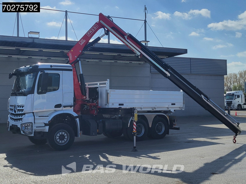 Mercedes-Benz Arocs 3348 6X4 Fasi F195A.2.24 Kran 3 sided tipper 9m3 Big-Axle Navi Euro 6 - Кипер, Камион со кран: слика 3 Mercedes-Benz Arocs 3348 6X4 Fasi F195A.2.24 Kran 3 sided tipper 9m3 Big-Axle Navi Euro 6 - Кипер, Камион со кран: слика 3