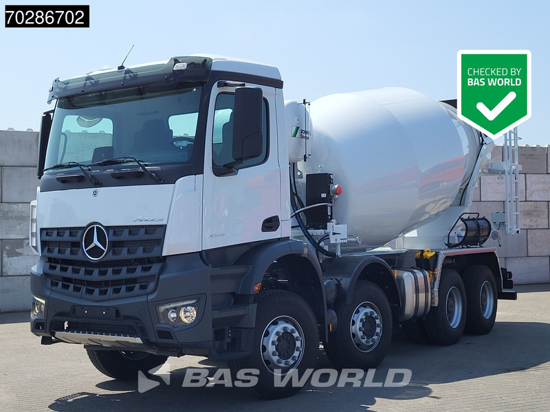 Mercedes-Benz Arocs 4145 8X4 NEW! 11m3 Schwing Stetter Mixer Manual Big-Axle Steel suspension Euro 3 - Камион миксер за бетон: слика 1 Mercedes-Benz Arocs 4145 8X4 NEW! 11m3 Schwing Stetter Mixer Manual Big-Axle Steel suspension Euro 3 - Камион миксер за бетон: слика 1