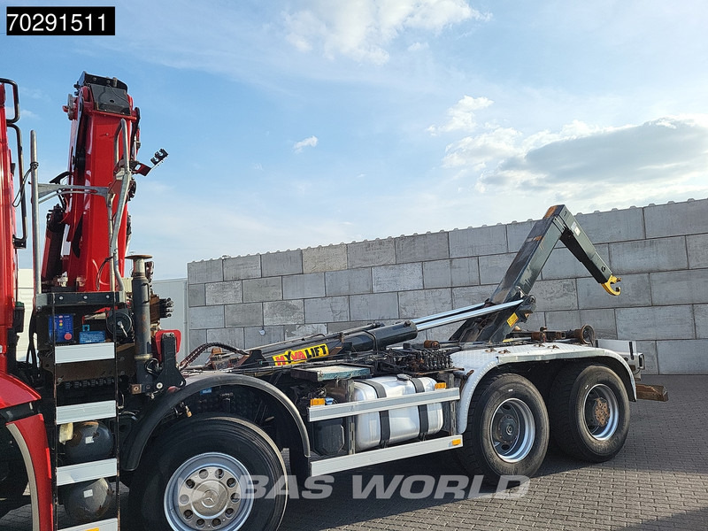 Камион со кука за подигање, Камион со кран Mercedes-Benz Arocs 4145 8X4 NL-Truck HMF RCL 5300 Crane Hyva 26-51-S Hooklift Steelsuspension Big-Axle Automatic Euro 6: слика 12
