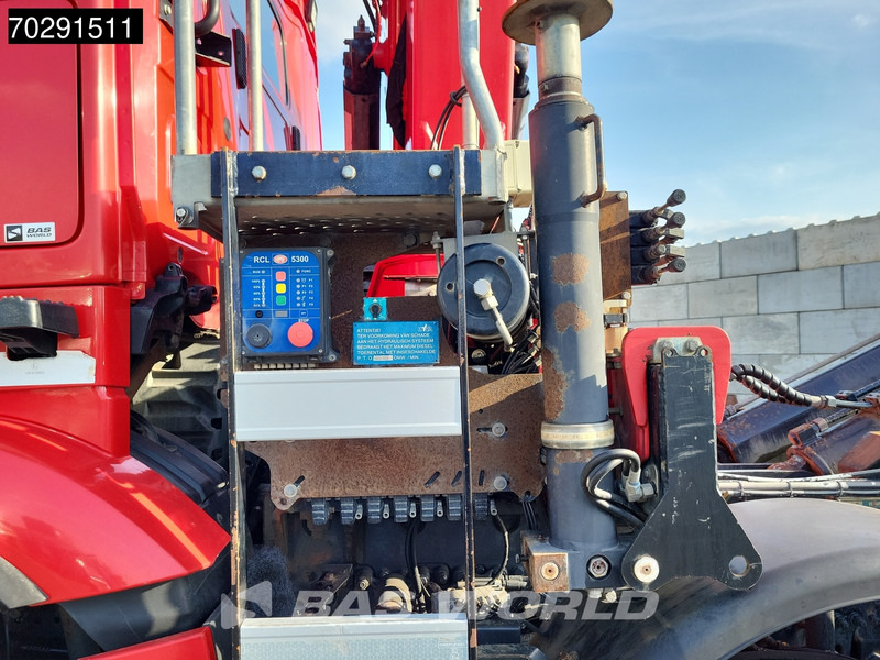 Камион со кука за подигање, Камион со кран Mercedes-Benz Arocs 4145 8X4 NL-Truck HMF RCL 5300 Crane Hyva 26-51-S Hooklift Steelsuspension Big-Axle Automatic Euro 6: слика 16