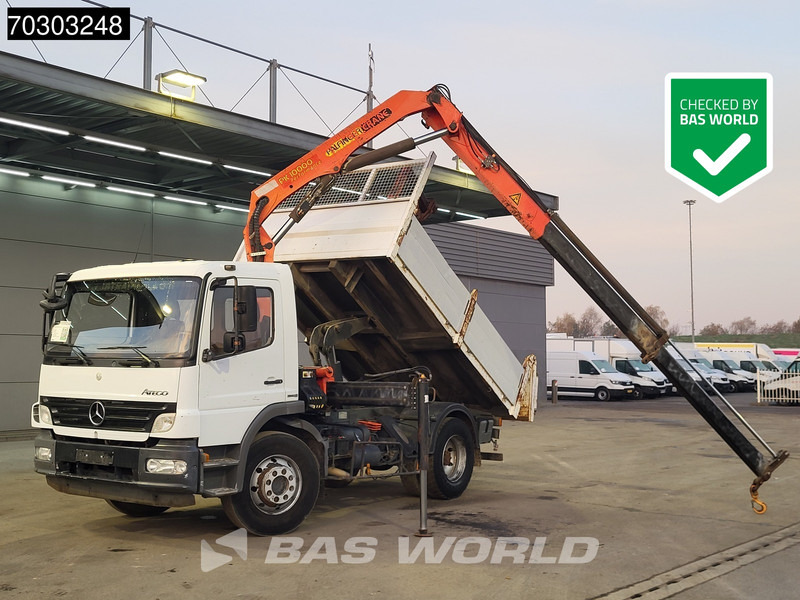 Mercedes-Benz Atego 1624 4X2 Palfinger PK10000 Kran Crane Manual Steelsuspension Euro 4 - Кипер, Камион со кран: слика 1 Mercedes-Benz Atego 1624 4X2 Palfinger PK10000 Kran Crane Manual Steelsuspension Euro 4 - Кипер, Камион со кран: слика 1