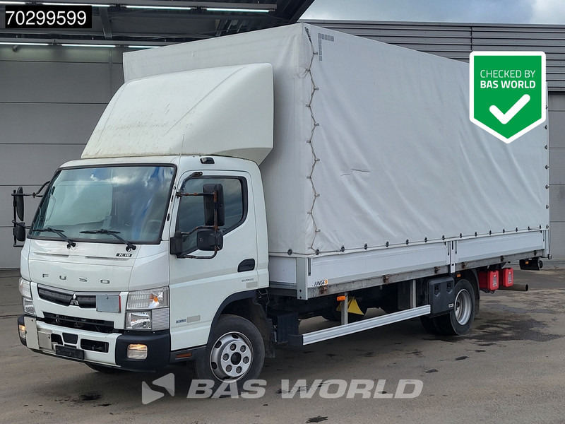 Mitsubishi Fuso 7C18 4X2 7.5tonner Curtainsider Ladebordwand Automatic Euro 6 - Камион со церада: слика 1 Mitsubishi Fuso 7C18 4X2 7.5tonner Curtainsider Ladebordwand Automatic Euro 6 - Камион со церада: слика 1