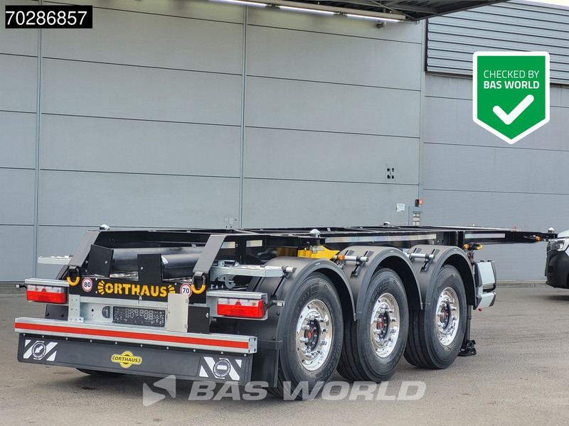 Orthaus 3 axles NEW Lift Axle 20ft 25ft Tank ADR - Транспортер на контејнер/ Полуприколка со променливо тело: слика 1 Orthaus 3 axles NEW Lift Axle 20ft 25ft Tank ADR - Транспортер на контејнер/ Полуприколка со променливо тело: слика 1