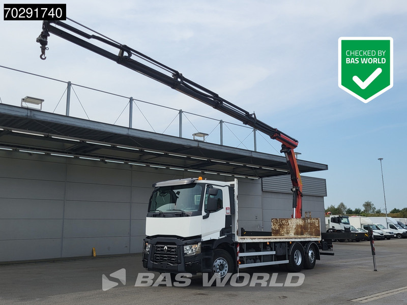 Renault C 380 6X2 Palfinger PK 22002 EH Crane Optibrake Euro 6 - Камион со платформа, Камион со кран: слика 1 Renault C 380 6X2 Palfinger PK 22002 EH Crane Optibrake Euro 6 - Камион со платформа, Камион со кран: слика 1