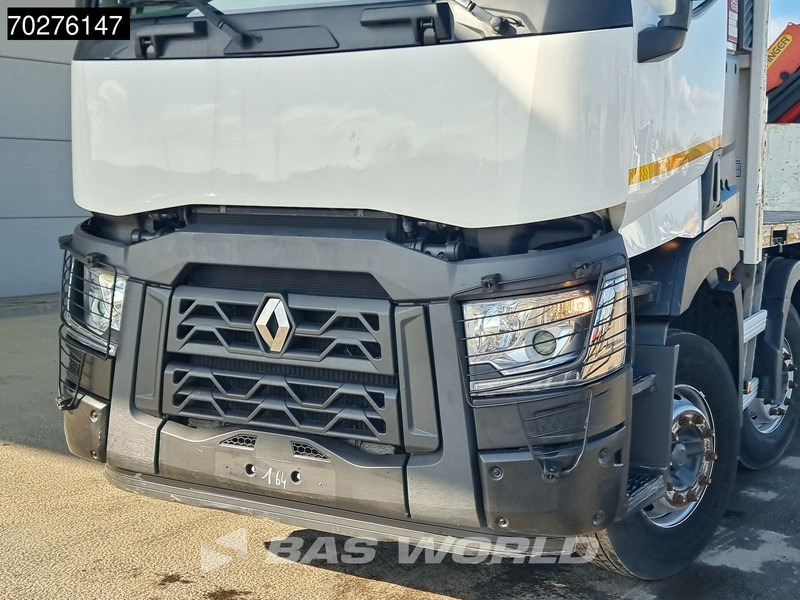 Камион со платформа, Камион со кран Renault C 380 8X2 Palfinger PK24001K Remote Lenkachse Euro 6: слика 15