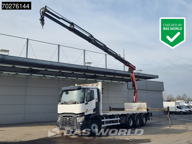 Renault C 380 8X4 Palfinger PK 23001 EH Remote Lift+Lenkachse Euro 6 - Камион со платформа, Камион со кран: слика 1 Renault C 380 8X4 Palfinger PK 23001 EH Remote Lift+Lenkachse Euro 6 - Камион со платформа, Камион со кран: слика 1