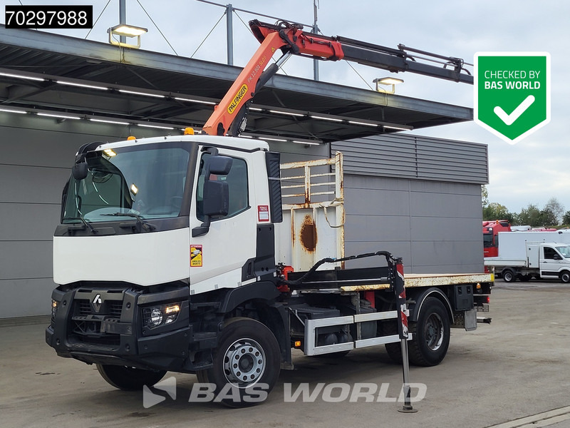 Renault C 380 C 4X2 Palfinger PK 12.501 Crane Big-Axle Steelsuspension Automatic Euro 6 - Камион со платформа, Камион со кран: слика 1 Renault C 380 C 4X2 Palfinger PK 12.501 Crane Big-Axle Steelsuspension Automatic Euro 6 - Камион со платформа, Камион со кран: слика 1