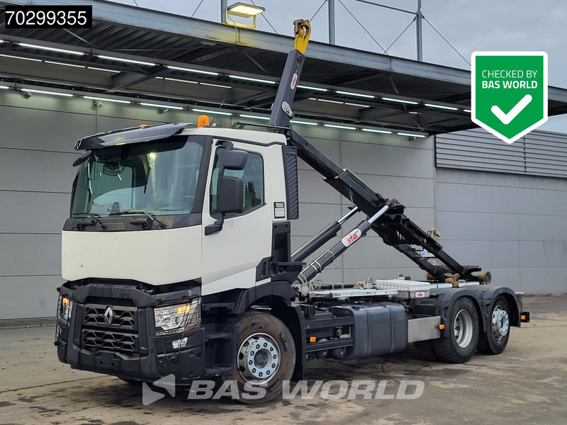 Renault C 460 6X2 20 tons Hyva 20-57-S containersystem Lift+steering Axle Automatic LED - Камион со кука за подигање: слика 1 Renault C 460 6X2 20 tons Hyva 20-57-S containersystem Lift+steering Axle Automatic LED - Камион со кука за подигање: слика 1