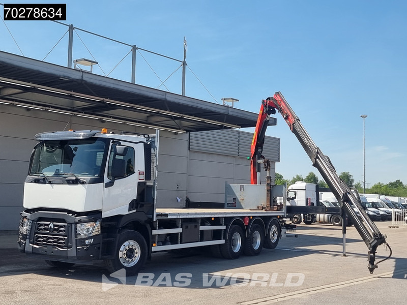 Renault C 480 8X4 Palfinger 24.001 SLD5 Kran Crane Lift-Lenkachse Euro 6 - Камион со платформа, Камион со кран: слика 5 Renault C 480 8X4 Palfinger 24.001 SLD5 Kran Crane Lift-Lenkachse Euro 6 - Камион со платформа, Камион со кран: слика 5