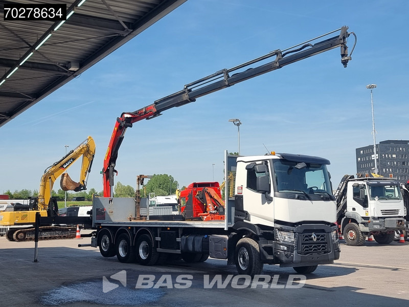 Renault C 480 8X4 Palfinger 24.001 SLD5 Kran Crane Lift-Lenkachse Euro 6 - Камион со платформа, Камион со кран: слика 3 Renault C 480 8X4 Palfinger 24.001 SLD5 Kran Crane Lift-Lenkachse Euro 6 - Камион со платформа, Камион со кран: слика 3