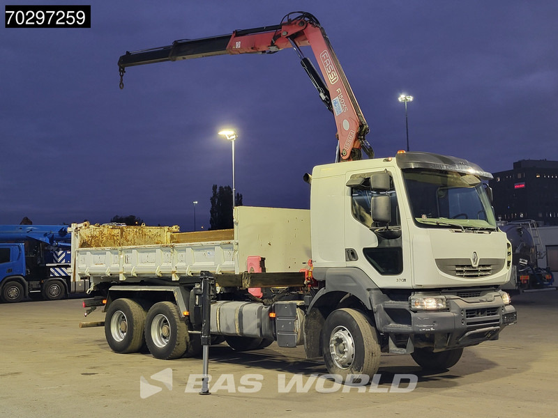 Renault Kerax 370 Kerax 6X4 Fassi F150AXS.22 Crane 10m3 2-side tipper Big-Axle Steelsuspension Manual - Кипер, Камион со кран: слика 3 Renault Kerax 370 Kerax 6X4 Fassi F150AXS.22 Crane 10m3 2-side tipper Big-Axle Steelsuspension Manual - Кипер, Камион со кран: слика 3
