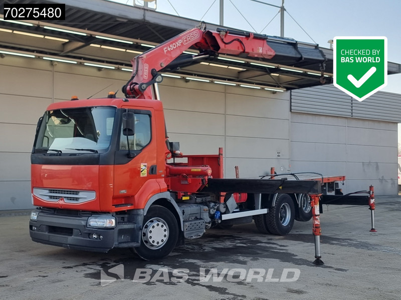Renault Premium 420 6X2 Fassi F450AXP.22 Kran Crane Lift-axle Manual Euro 3 - Камион со платформа, Камион со кран: слика 1 Renault Premium 420 6X2 Fassi F450AXP.22 Kran Crane Lift-axle Manual Euro 3 - Камион со платформа, Камион со кран: слика 1