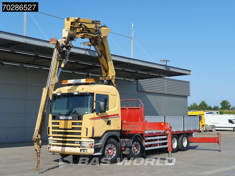 Scania 124G 470 8X4 Palfinger PK45000 C4 Crane Kran Fly-Jib Manual Steering Axle Euro 3 - Камион со платформа, Камион со кран: слика 5 Scania 124G 470 8X4 Palfinger PK45000 C4 Crane Kran Fly-Jib Manual Steering Axle Euro 3 - Камион со платформа, Камион со кран: слика 5