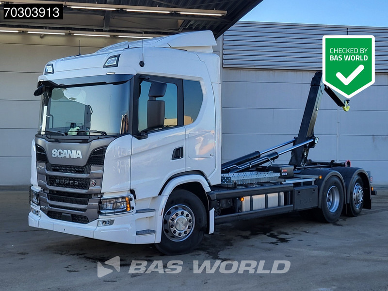 Scania G 460 6X2 NEW! 20tons HIAB Containersystem Lift+Steering Axle Automatic Retarder Euro 6 - Камион со кука за подигање: слика 1 Scania G 460 6X2 NEW! 20tons HIAB Containersystem Lift+Steering Axle Automatic Retarder Euro 6 - Камион со кука за подигање: слика 1