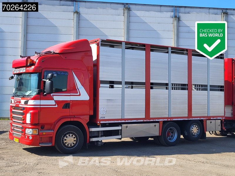 Scania G420 6X2 Van Dijk Cattle transport Liftable floor Lift-Asche Euro 5 - Камион сандучар: слика 1 Scania G420 6X2 Van Dijk Cattle transport Liftable floor Lift-Asche Euro 5 - Камион сандучар: слика 1
