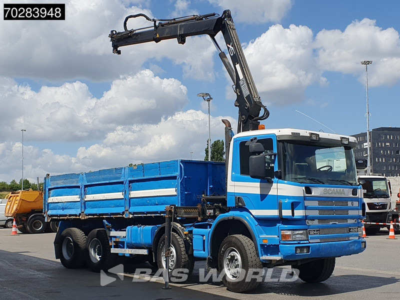 Scania G420 8X4 15m3 tipper Hiab 144 Crane Steelsuspension Manual Big-Axle Euro 3 - Кипер, Камион со кран: слика 3 Scania G420 8X4 15m3 tipper Hiab 144 Crane Steelsuspension Manual Big-Axle Euro 3 - Кипер, Камион со кран: слика 3