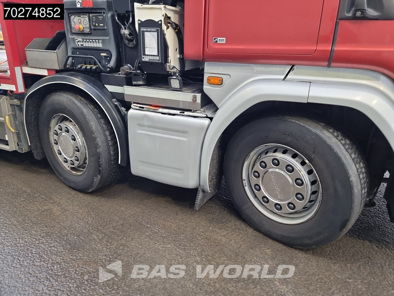 Камион со платформа, Камион со кран Scania G450 8X2 NL-Truck Hiab X-HIPRO 1058EP-6 Kran Front stab Retarder Euro 6: слика 17