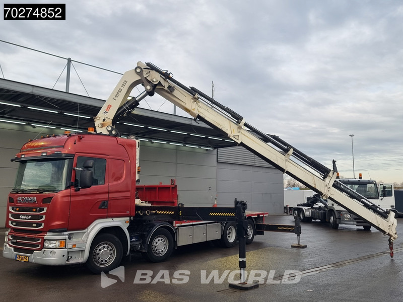 Scania G450 8X2 NL-Truck Hiab X-HIPRO 1058EP-6 Kran Front stab Retarder Euro 6 - Камион со платформа, Камион со кран: слика 5 Scania G450 8X2 NL-Truck Hiab X-HIPRO 1058EP-6 Kran Front stab Retarder Euro 6 - Камион со платформа, Камион со кран: слика 5