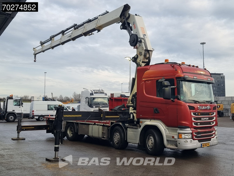Scania G450 8X2 NL-Truck Hiab X-HIPRO 1058EP-6 Kran Front stab Retarder Euro 6 - Камион со платформа, Камион со кран: слика 3 Scania G450 8X2 NL-Truck Hiab X-HIPRO 1058EP-6 Kran Front stab Retarder Euro 6 - Камион со платформа, Камион со кран: слика 3