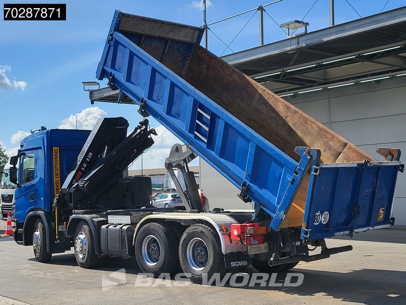 Scania G500 8X4 Hiab X-HIDUO 228 E-3 Crane Retarder Big-Axle Josset Menguy Tipper 14m3 Euro 6 - Кипер, Камион со кран: слика 5 Scania G500 8X4 Hiab X-HIDUO 228 E-3 Crane Retarder Big-Axle Josset Menguy Tipper 14m3 Euro 6 - Кипер, Камион со кран: слика 5