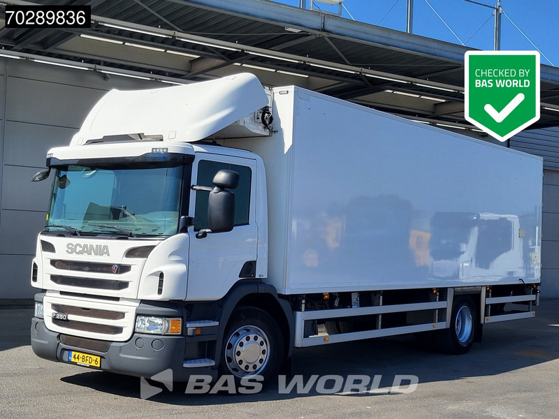 Scania P250 P 4X2 NL-Truck FRIGOBLOCK FK13SL 2000kg Ladebordwand Automatic Euro 6 - Камион ладилник: слика 1 Scania P250 P 4X2 NL-Truck FRIGOBLOCK FK13SL 2000kg Ladebordwand Automatic Euro 6 - Камион ладилник: слика 1