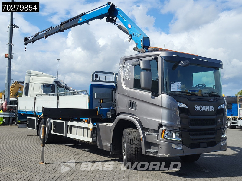 Scania P280 4X2 HMF 1420K-RC Kran Crane Automatic Euro 6 - Камион со платформа, Камион со кран: слика 3 Scania P280 4X2 HMF 1420K-RC Kran Crane Automatic Euro 6 - Камион со платформа, Камион со кран: слика 3