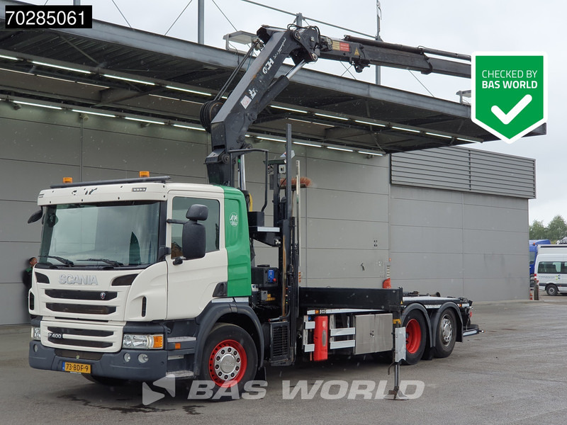 Scania P400 6X2 NL-Truck HMF 2620-K3 Kran 22tons Hyva Lift Lift+Lenkachse Euro 5 - Камион со кука за подигање, Камион со кран: слика 1 Scania P400 6X2 NL-Truck HMF 2620-K3 Kran 22tons Hyva Lift Lift+Lenkachse Euro 5 - Камион со кука за подигање, Камион со кран: слика 1