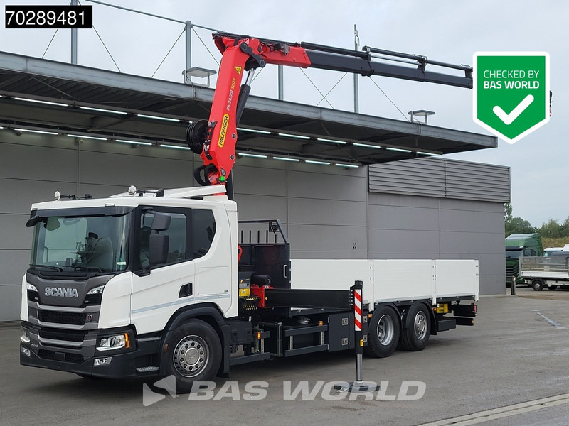 Scania P410 6X2 NEW! Palfinger PK24-001 SLD 5 Kran Crane Retarder Lift+steering axle - Камион со платформа, Камион со кран: слика 1 Scania P410 6X2 NEW! Palfinger PK24-001 SLD 5 Kran Crane Retarder Lift+steering axle - Камион со платформа, Камион со кран: слика 1